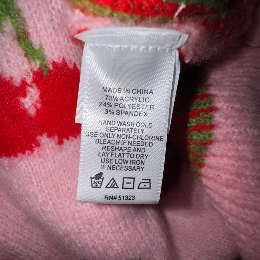 Cece Cherry Patterned Pink Sweater - image 4